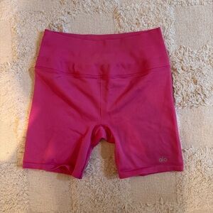 ALO Yoga Pink Bike Shorts
